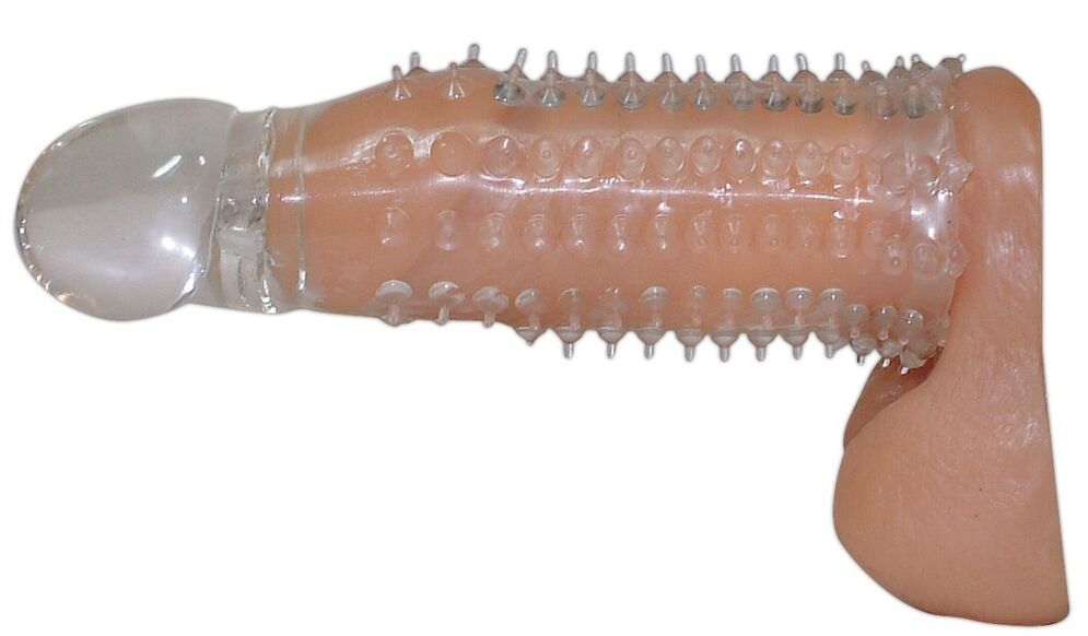 Интенсивдүү секс тажрыйбасы үчүн жыныстык мүчөсүн чоңойтуучу рельефтүү капкак